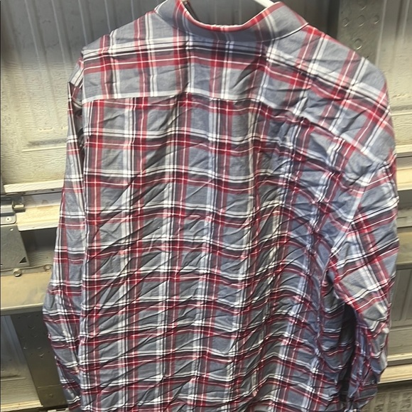 Banana Republic Red and Gray Casual Button Down Shirt - Picture 3 of 3